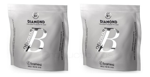 Kit 2 Unidades Polvo Decolorante Framesi B Diamond X 500 Gr