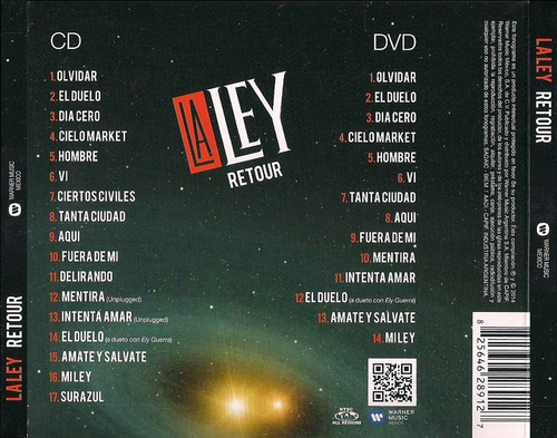 La Ley - Retour Cd + Dvd ¡nuevo Y Sellado!