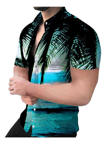 5f Camisa De Playa Hawaiana Para Hombre Camisa Boho De Veran