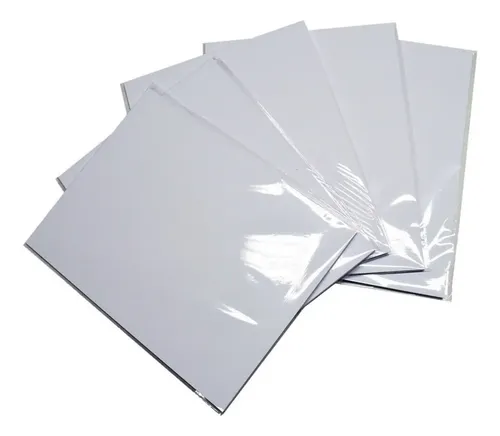 Aldeaprint Papel Fotográfico Adhesivo Glossy Brillante A4 90g 50 Hojas