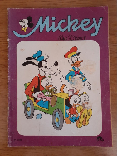 Cómic Mickey Año 1 Número 2 Editora Pinsel Gabriela Mistral 1975