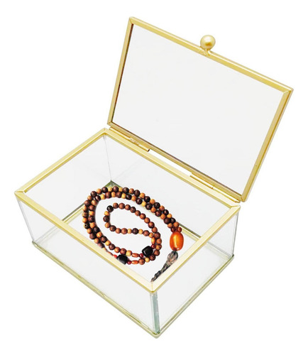 Joyero De Cristal, Caja De Recuerdo, Anillo, Arete,