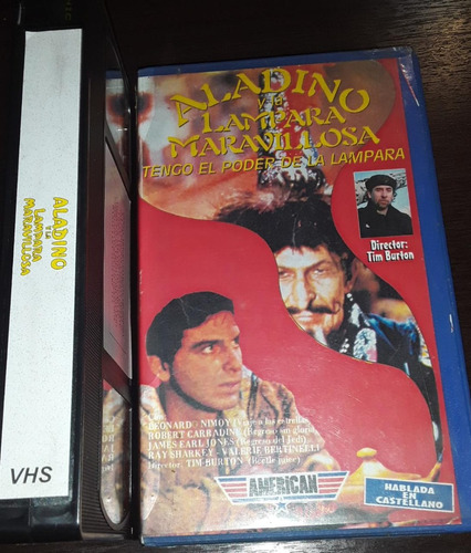 Aladino Y La Lampara Maravillosa Vhs Tim Burton Castellano N