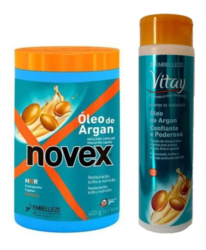 Kit Shampoo+ Tratamiento Óleo De Argan Novex