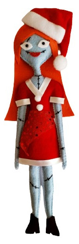 Sally Santa Claus Duende Jack Skellington Navidad 30cm 1pz