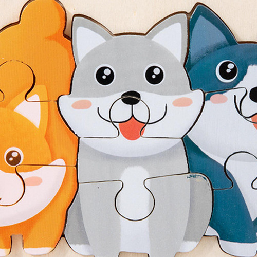 Rompecabezas De Animales Juguete Educativo De Perro