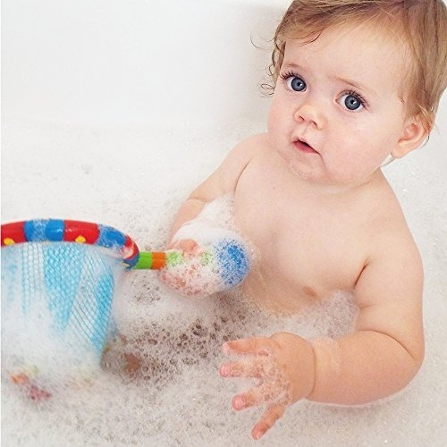 Imagen 8 de 10 de Juego De Agua Para La Bañera Bebe Nuby Red Para Pescar