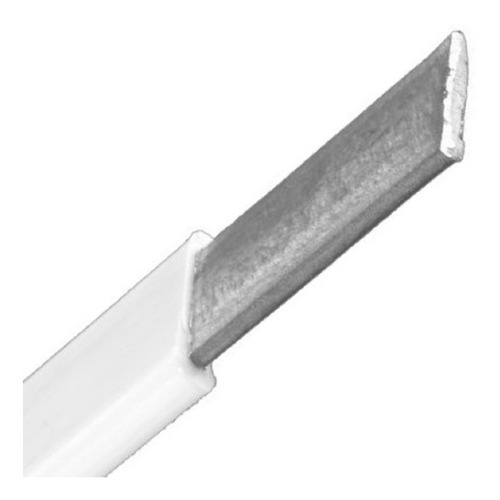 Imagen 3 de 8 de 25 Metros Varilla Chata Visillo Flexible Forrada Pvc Cortina