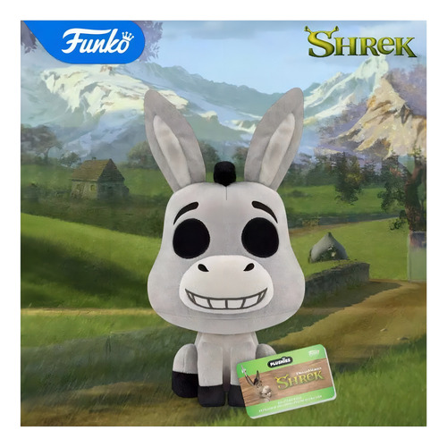 Funko Pop Plush: Burro de pelúcia Shrek Dreamworks 30 Aniv Grey
