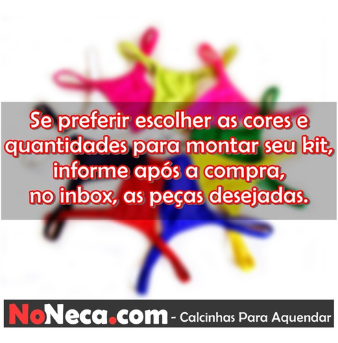 Noneca - Calcinha Aquendar - Kit Com 10 - Trans, Cds, Travs