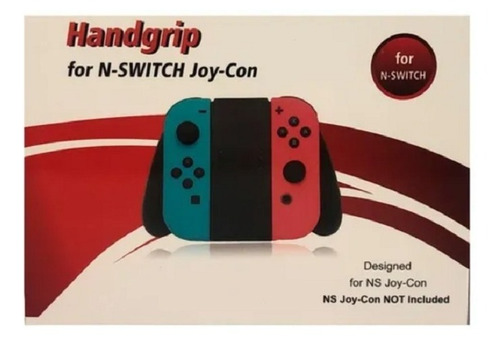 Imagen 4 de 5 de Handgrip Para Mando De Nintendo Switch Joycons + Gomas Regal