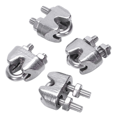 Sujetador De Abrazadera De Cable De Acero Inoxidable De 2 Mm