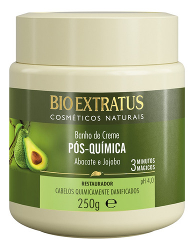 Banho De Creme Bio Extratus Pós Química Restaurador 250g