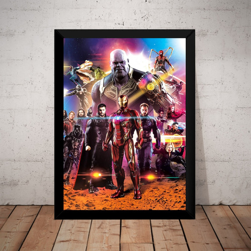 Quadro Filme Avengers Vingadores Guerra Infinita Thanos