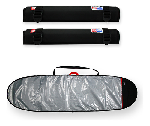 Capa Prancha Longboard Refletiva 9'5-9'8 Com Tubo Espuma