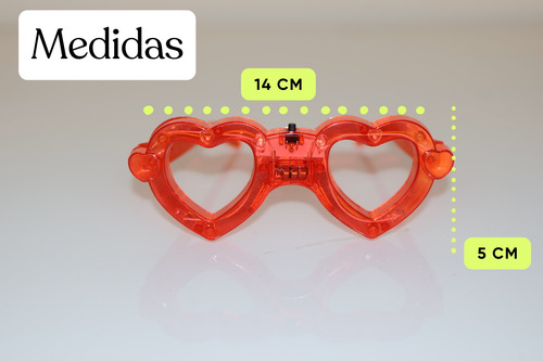 50 Lentes Luminosos Luz Led Batucada Fiesta Mayoreo