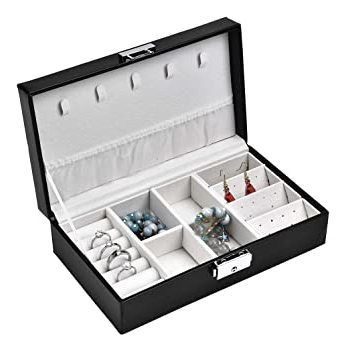 Qkiss Elegante Caja De Almacenamiento De Joyas Par Joyero