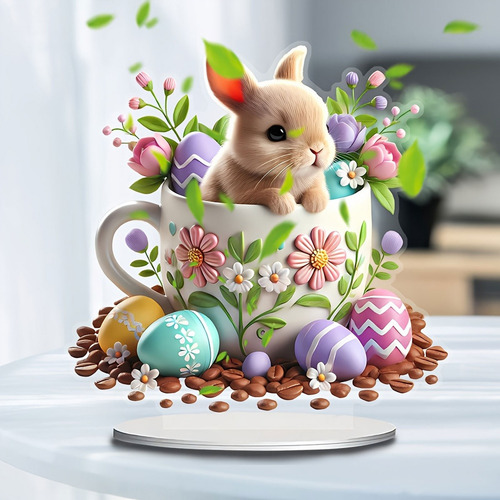 F Easter Decoration Home Desktop Decoration Rabbits Hom 2005