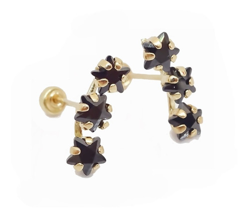 Amor Eterno - Lambada Estrella Fugaz / Aretes / Oro 10k