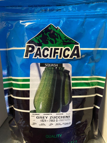 Semilla De Calabaza Grey Zuchini Marca Pacifica