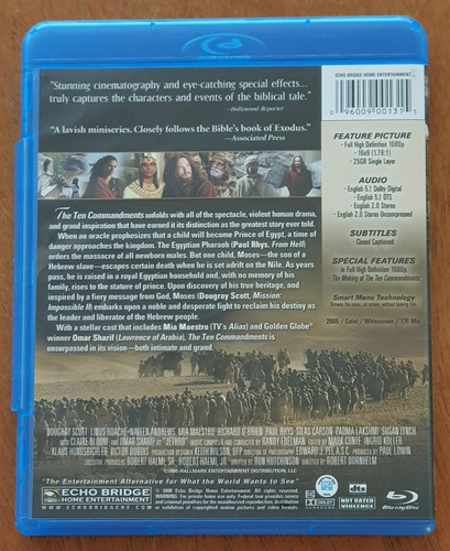 Blu-ray The Ten Commandments 2006 Os Dez Mandamentos (Usado)