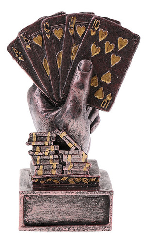 Estatua De Mano Con Poker Regalo De Recuerdo Copa Para