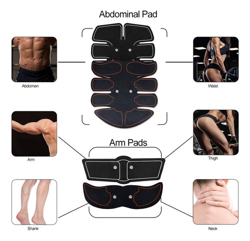 New Masajeador Muscular 5 En 1 Electroestimulador Ems