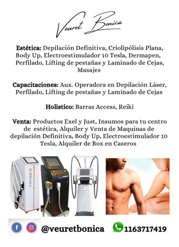 Imagen 2 de 6 de Alquiler Y Venta Maquinas De Depilación Definitiva Y Equipos