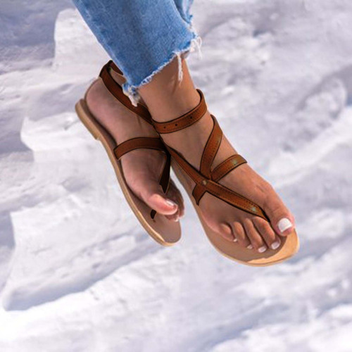 Chanclas Informales Para Vacaciones En La Playa, Planas, Par