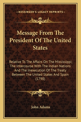 Libro Message From The President Of The United States: Re...