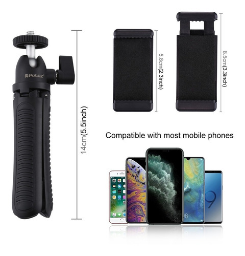 Tripode Celular Smartphone Vertical Horizontal Extensible