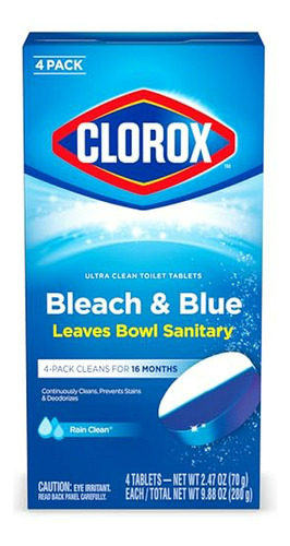 Clorox Ultra Clean Pastillas Para Inodoro Bleach & Blue, Rai