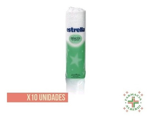 Estrella Discos Demaquillantes X 80 X 10 Unidades