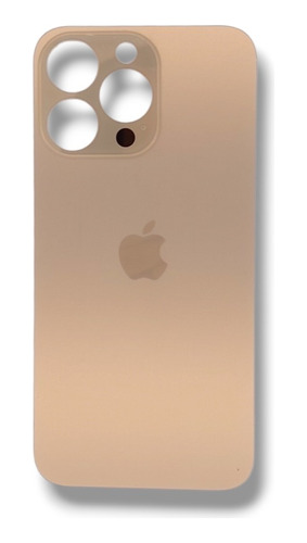 Tapa Trasera Vidrio Repuesto Dorado Para iPhone 13 Pro 