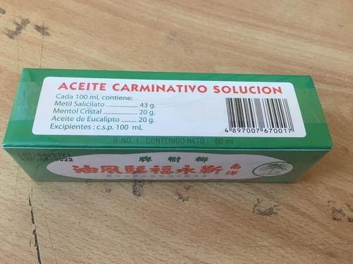 Aceite Carminativo De 60ml