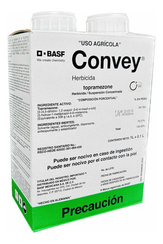 Convey  Control  Maleza Topramezone  1 Lt Basf 