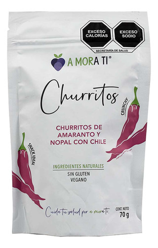 Churritos A Mora Ti Amaran Nopal Chile 70g