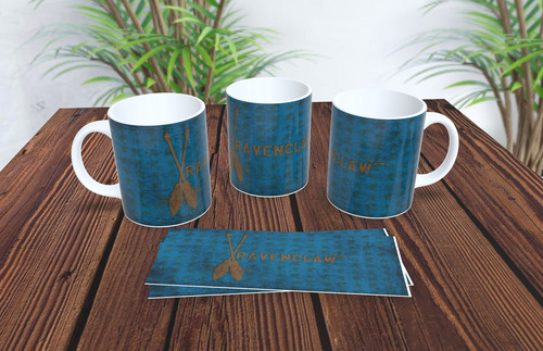 Taza Harry Potter Slytherin Griffindor Hufflepuff Ravenclaw