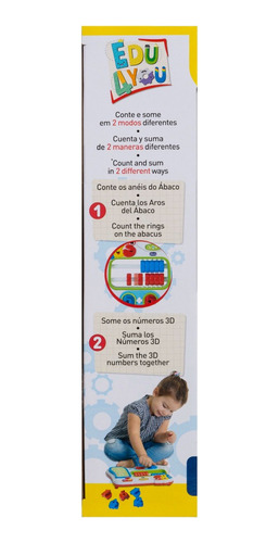 Brinquedo Educativo Ábaco Conta E Soma Bilingue Chicco