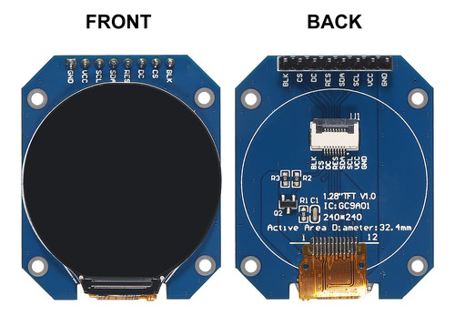 Módulo Lcd Tft Cc 1.3 Pulgadas Rgb 240 X 240 Para Arduino