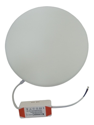 Panel Led De Empotrar Redondo Ajustable Sin Borde  36w 6400k