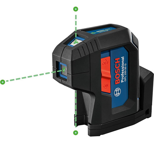 Bosch Gpl100-30g Laser Autonivelante Verde De 3 Puntos Con