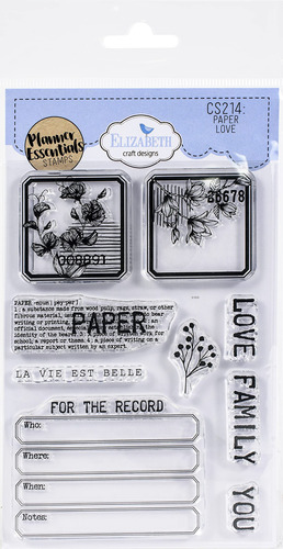 Elizabeth Craft Designs Paper Love Sello Transparente