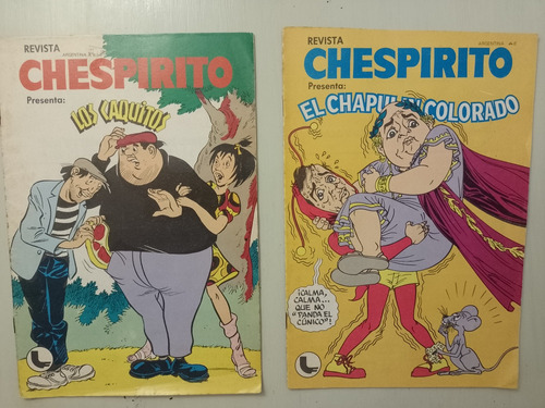 Chespirito Presenta Pack X 2 Los Caquitos Chapulín Colorado 