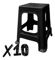 Comprar Banquito Pack X10 Unidades  Banquetas De Plastico Apilable