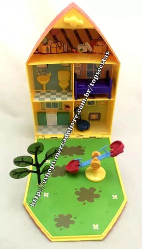 Brinquedo Casinha Casa Peppa Pig Completa Com Acessórios E Jardim