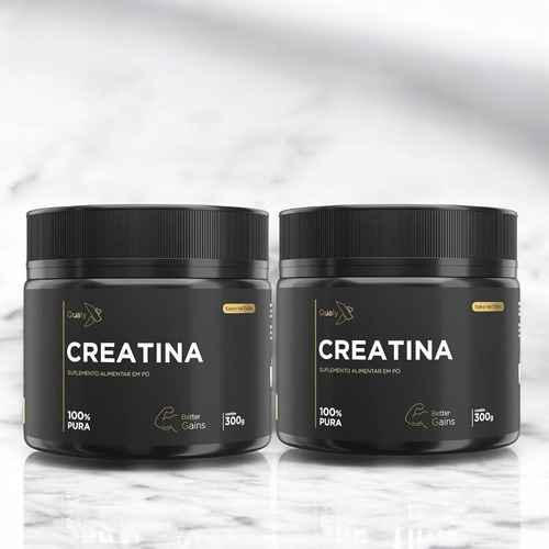 Kit 2 Creatina Monohidratada 300g Qualynutri Total 600g