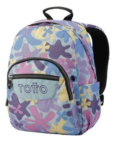 Bolso Morral Escolar S Totto Ecole Tempera Flores 6js