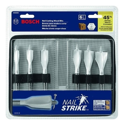 Brocas Paleta Para Madera Con Clavos Bosch Ns5006 Demolición