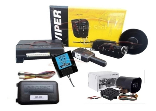 Alarma Viper 3106v + Led Viper + Arrancador Protec+ Parlante